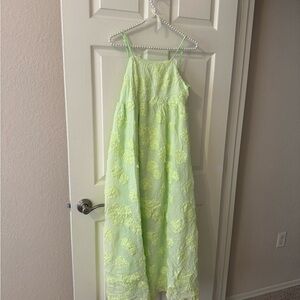 Floral BrightGreen Dress